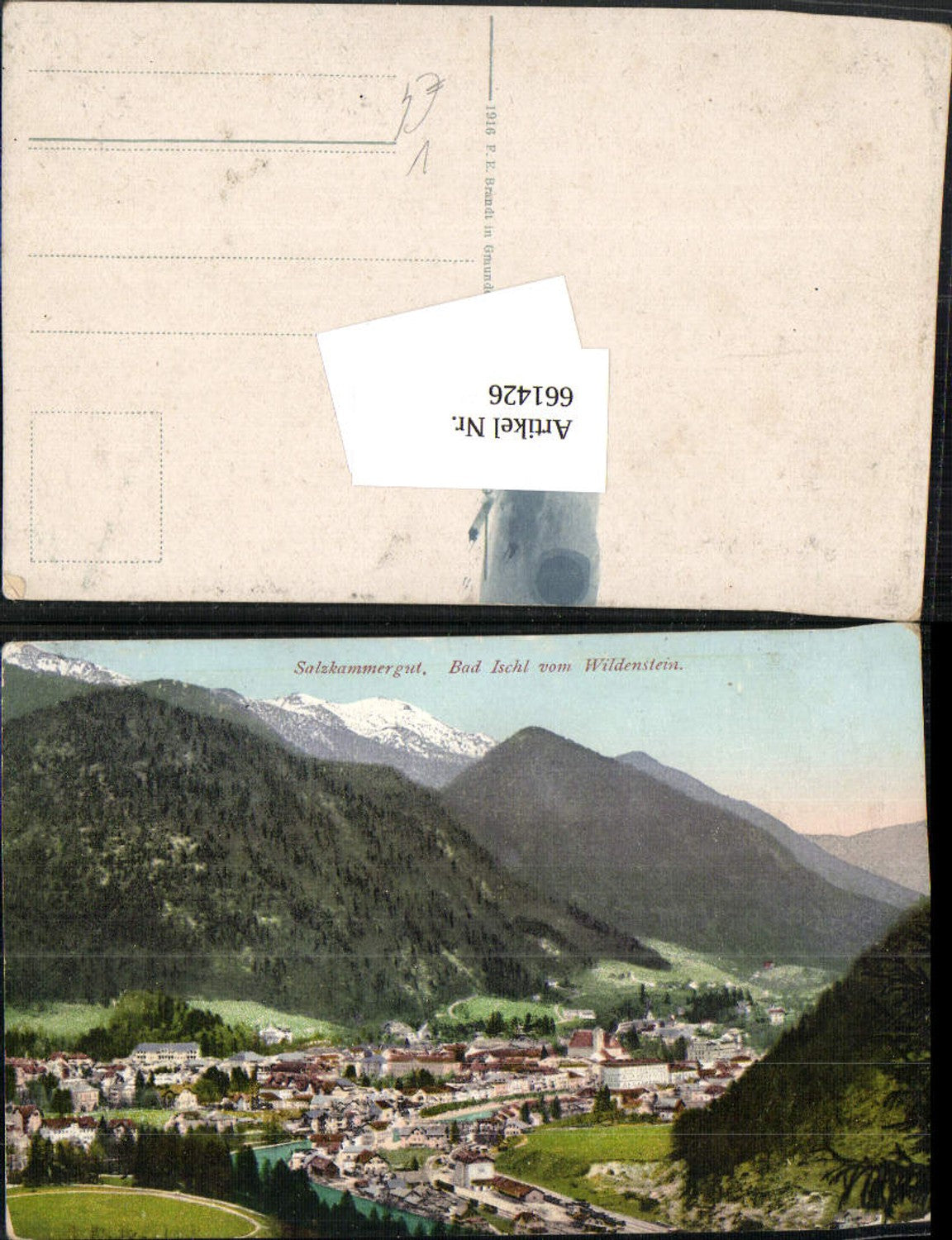 661426,Bad Ischl v. Wildenstein Salzkammergut pub F. E. Brandt 760