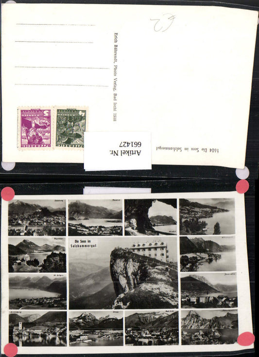 661427,Mehrbild Ak Seen i. Salzkammergut Mondsee Fuschlsee Gmunden Bad Ischl