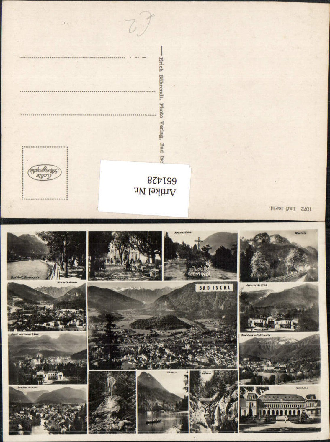 661428,Mehrbild Ak Bad Ischl Kreuzstein Katrin Kaiservilla