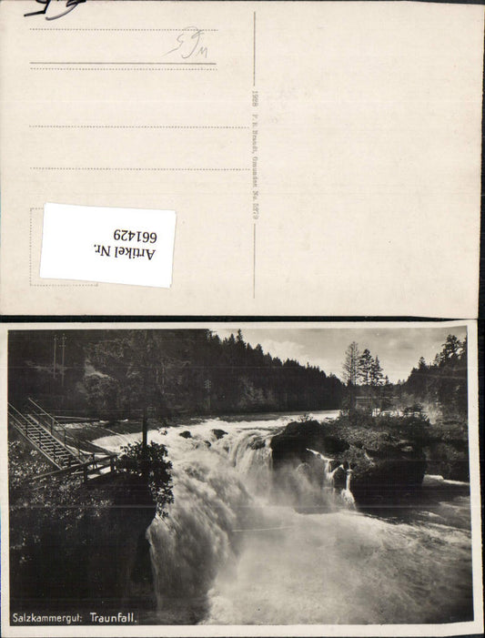 661429,Foto Ak Traunfall Salzkammergut Roitham am Traunfall