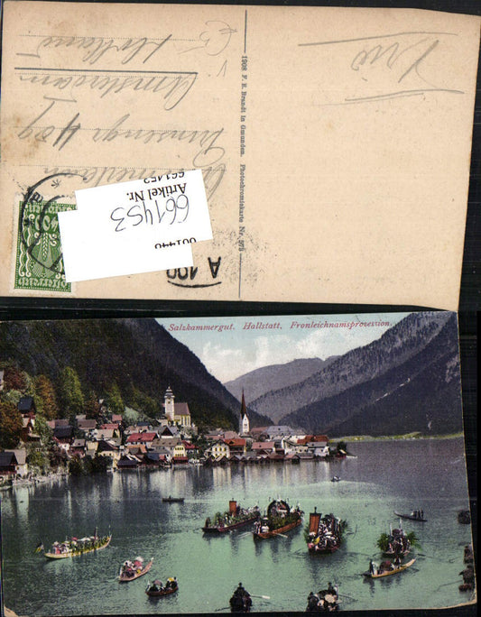 661453,Hallstatt Salzkammergut Fronleichnamsprozession pub Brandt 573