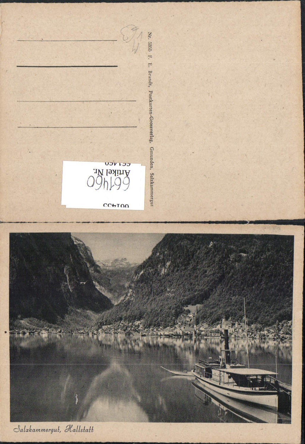 661460,Hallstatt Dampfer Schiff Salzkammergut