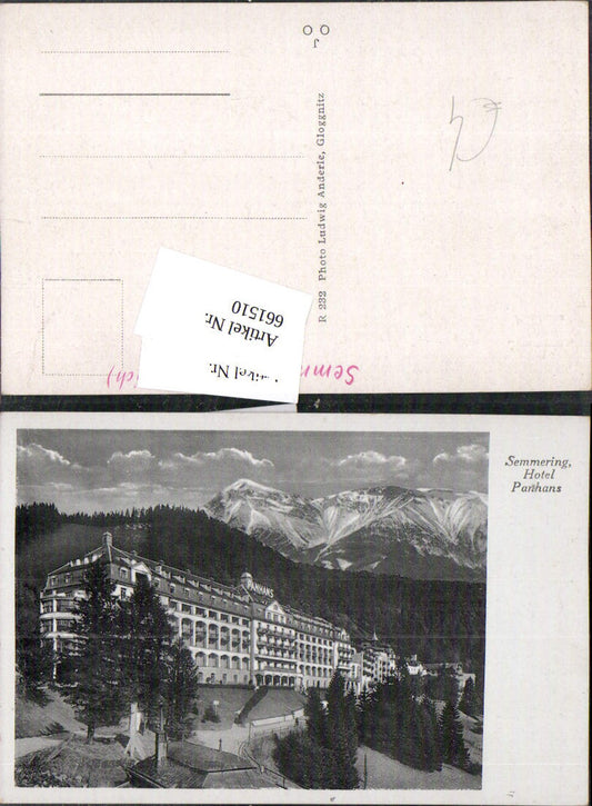 661510,Semmering Hotel Panhans