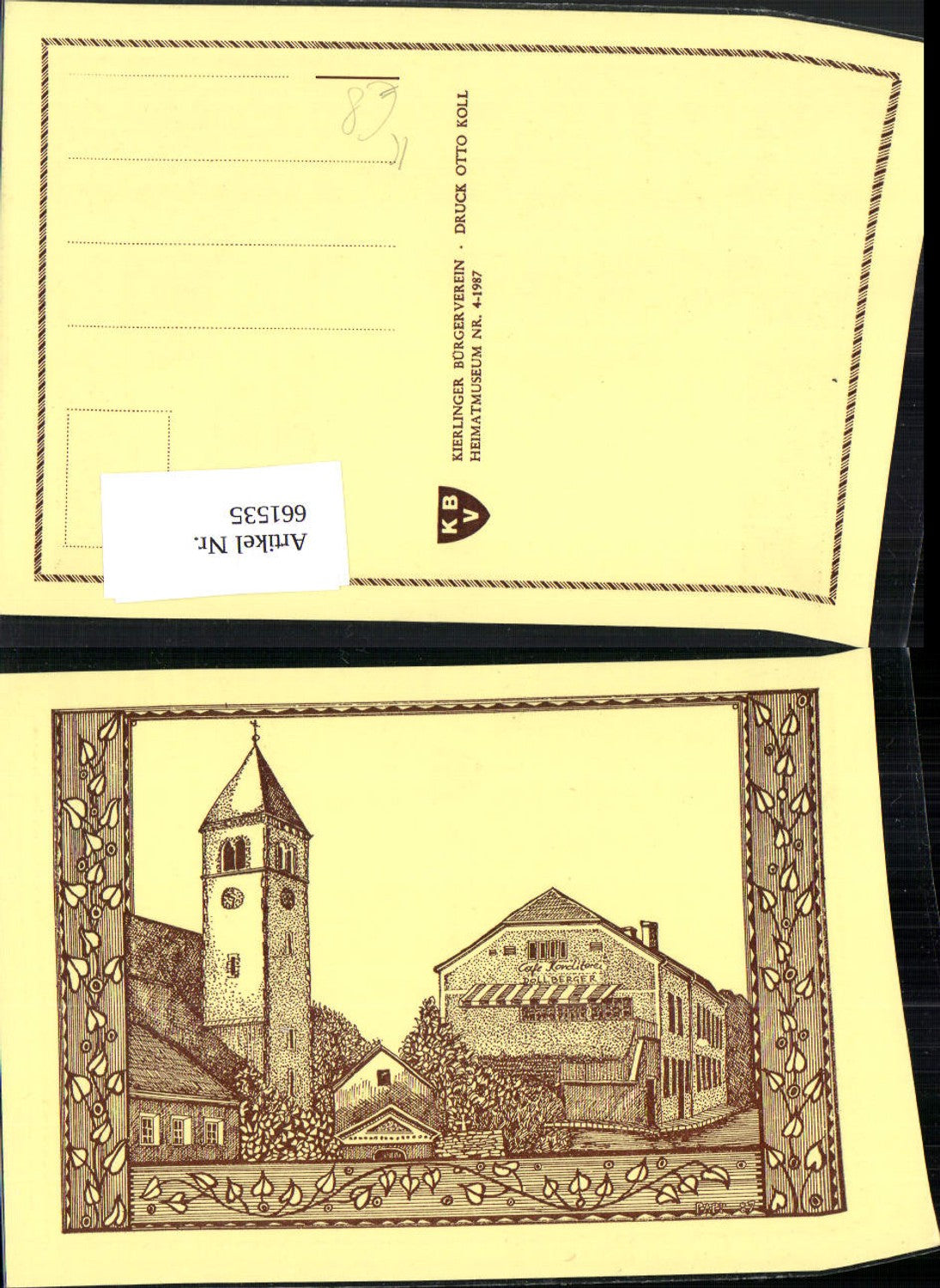 661535,Künstler Ak Papp Cafe Konditorei Dollberger Kierling Klosterneuburg