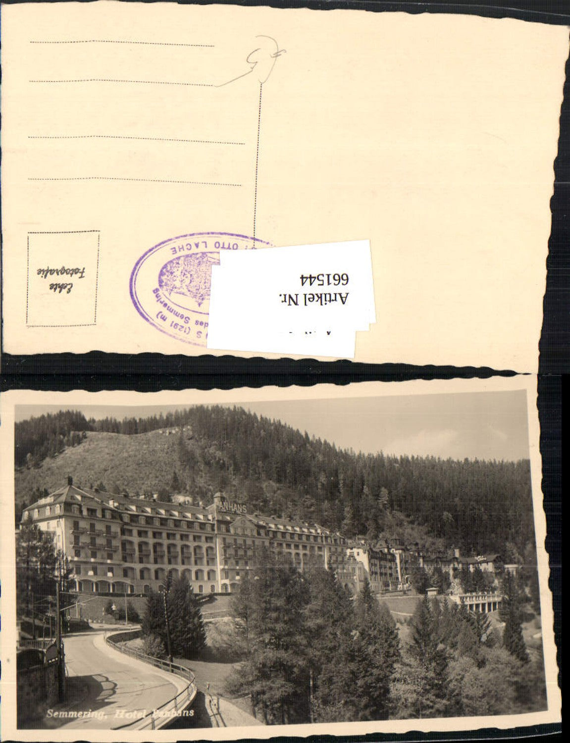 661544,Foto Ak Semmering Hotel Panhans