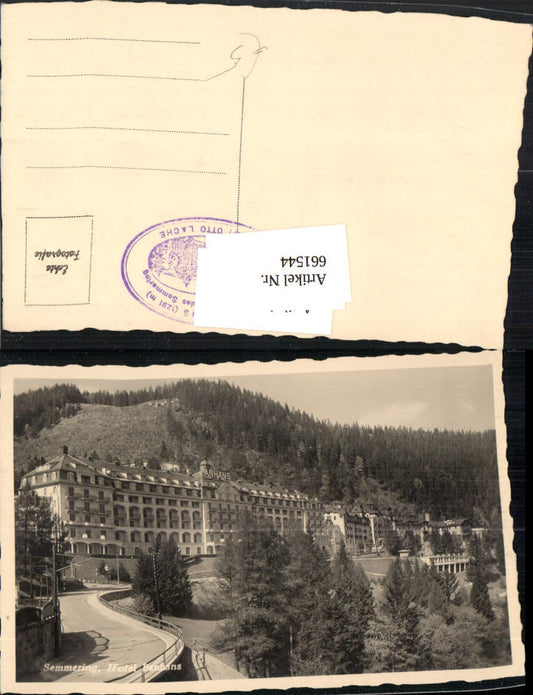 661544,Foto Ak Semmering Hotel Panhans