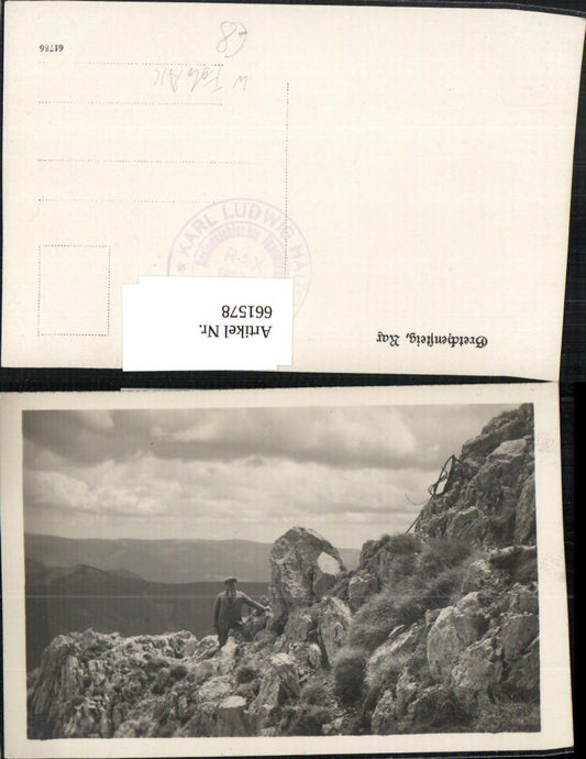 661578,Foto Ak Gretchensteig Bergsteigen Reichenau a. d. Rax