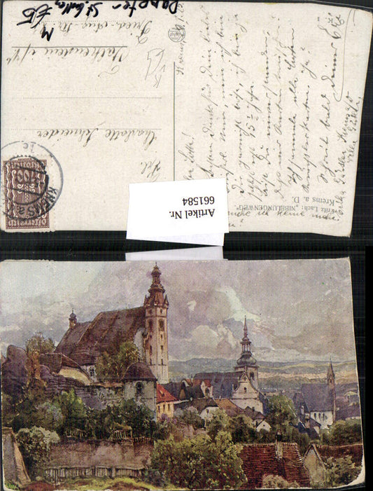 661584,Künstler Ak Fritz Lach Nibelungenweg Krems a. d. Donau pub Kilophot