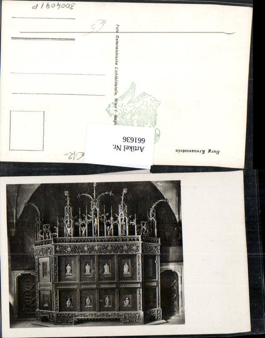 661636,Foto Ak Burg Kreuzenstein Leobendorf