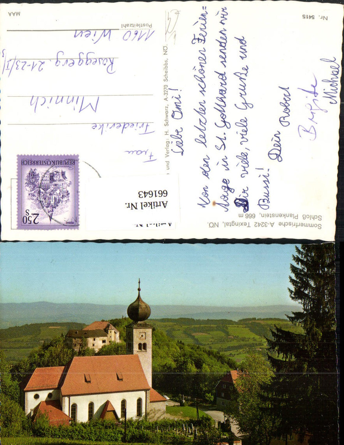 661643,Texingtal Schloss Plankenstein b. Texing Melk