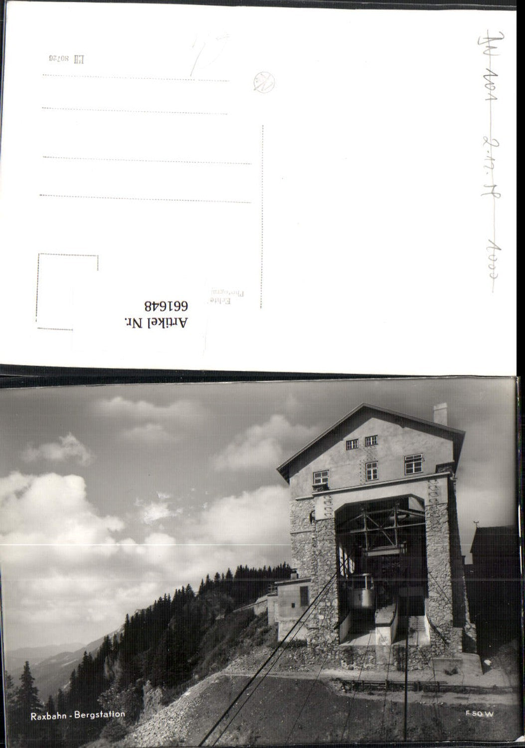661648,Foto Ak Raxbahn Bergstation Gondel Seilbahn Reichenau an der Rax