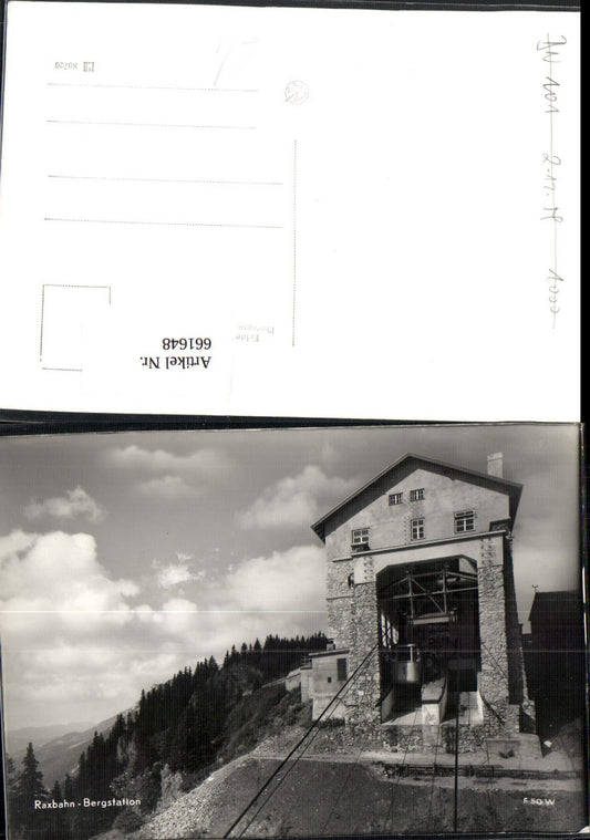 661648,Foto Ak Raxbahn Bergstation Gondel Seilbahn Reichenau an der Rax