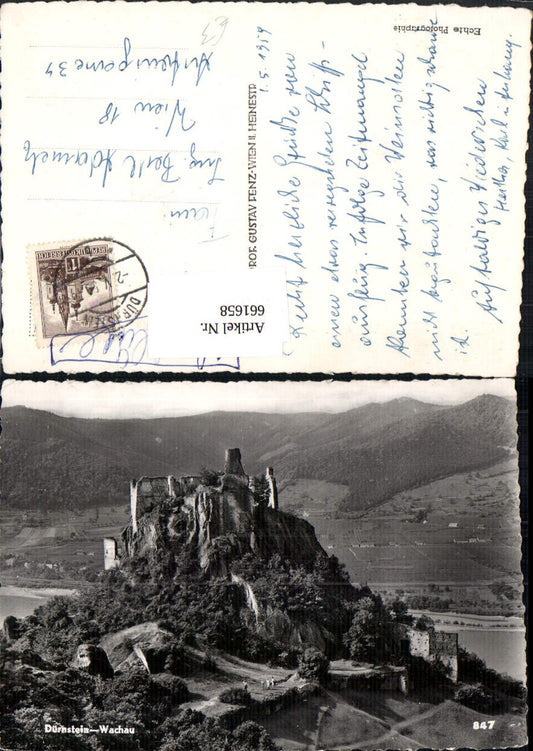 661658,Foto Ak Dürnstein Ruine Wachau