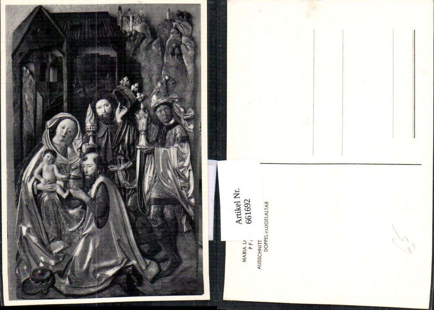 661692,Maria Laach a. Jauerling Pfarrkirche Ausschnitt Doppelaltar