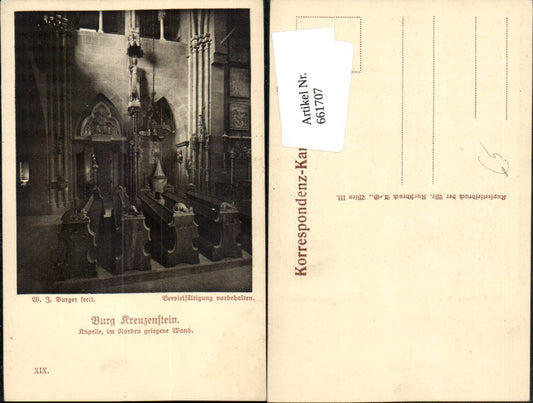 661707,Leobendorf Burg Kreuzenstein Kapelle Innenansicht