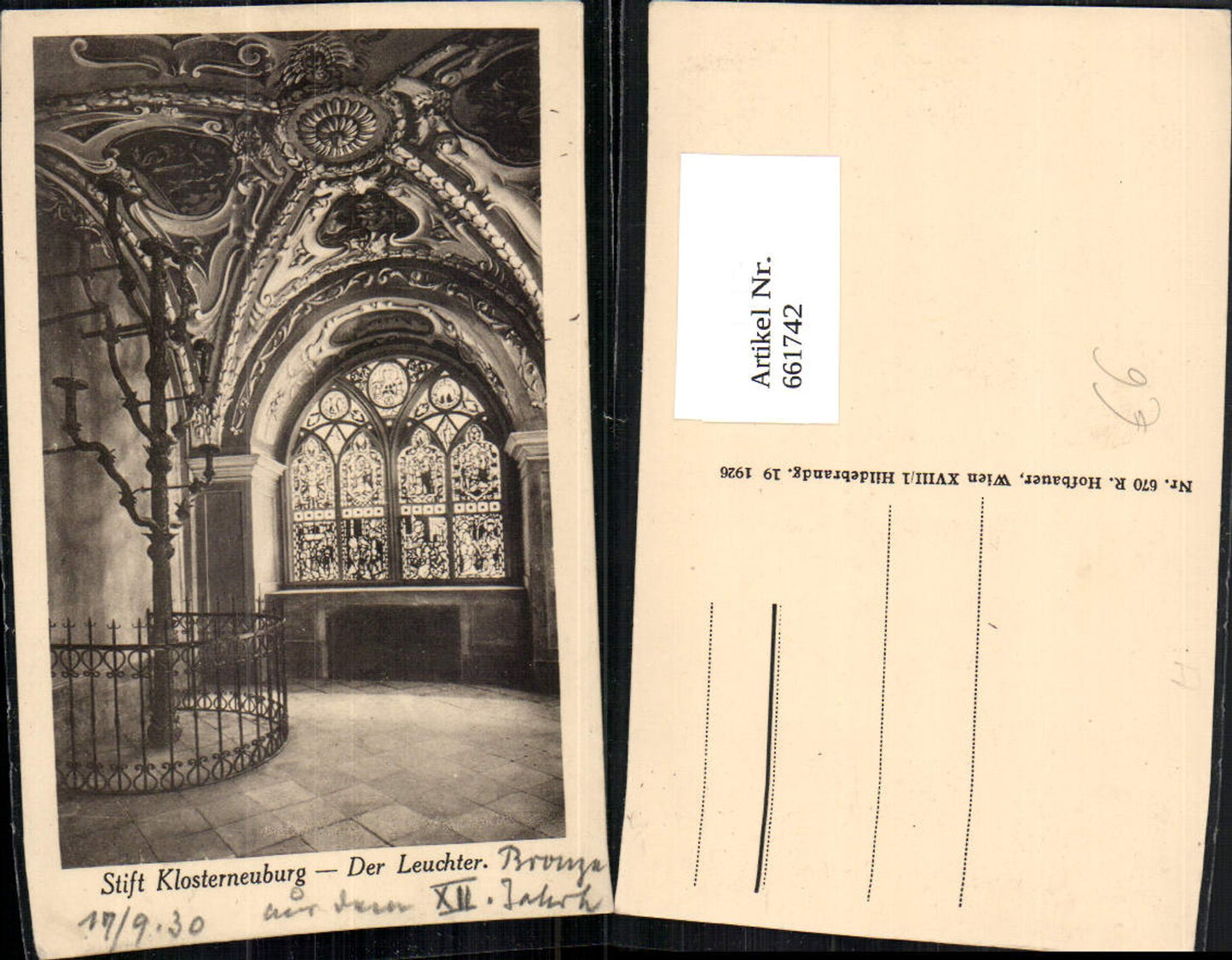 661742,Stift Klosterneuburg Der Leuchter