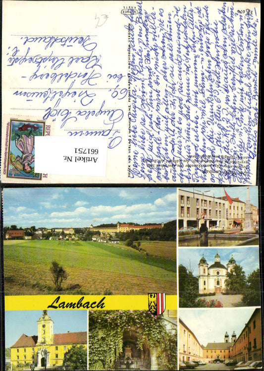 661751,Mehrbild Ak Lambach Markt