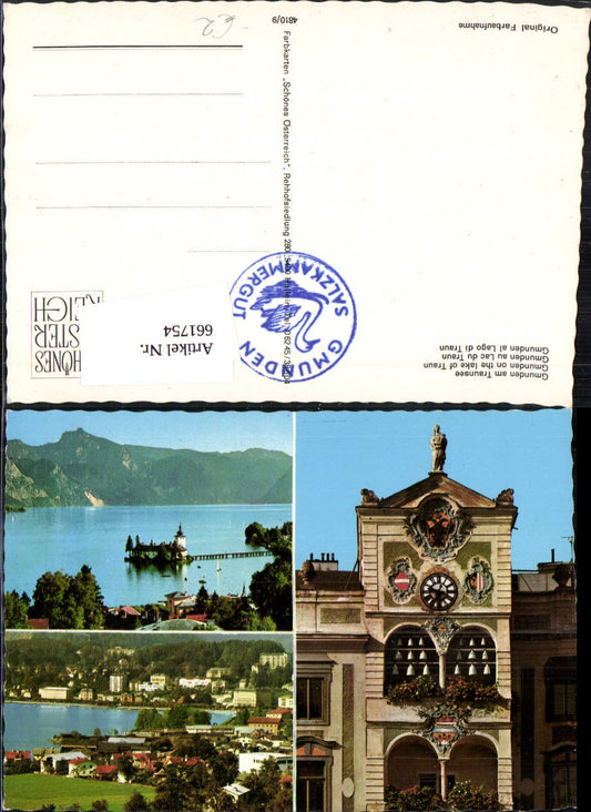 661754,Mehrbild Ak Gmunden Traunsee Salzkammergut