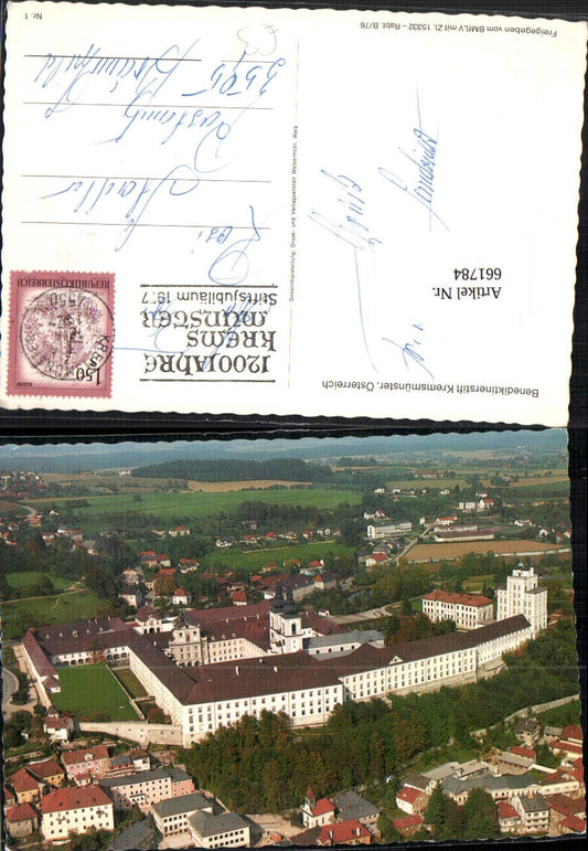 661784,Fliegeraufnahme Bendiktinerstift Kremsmünster