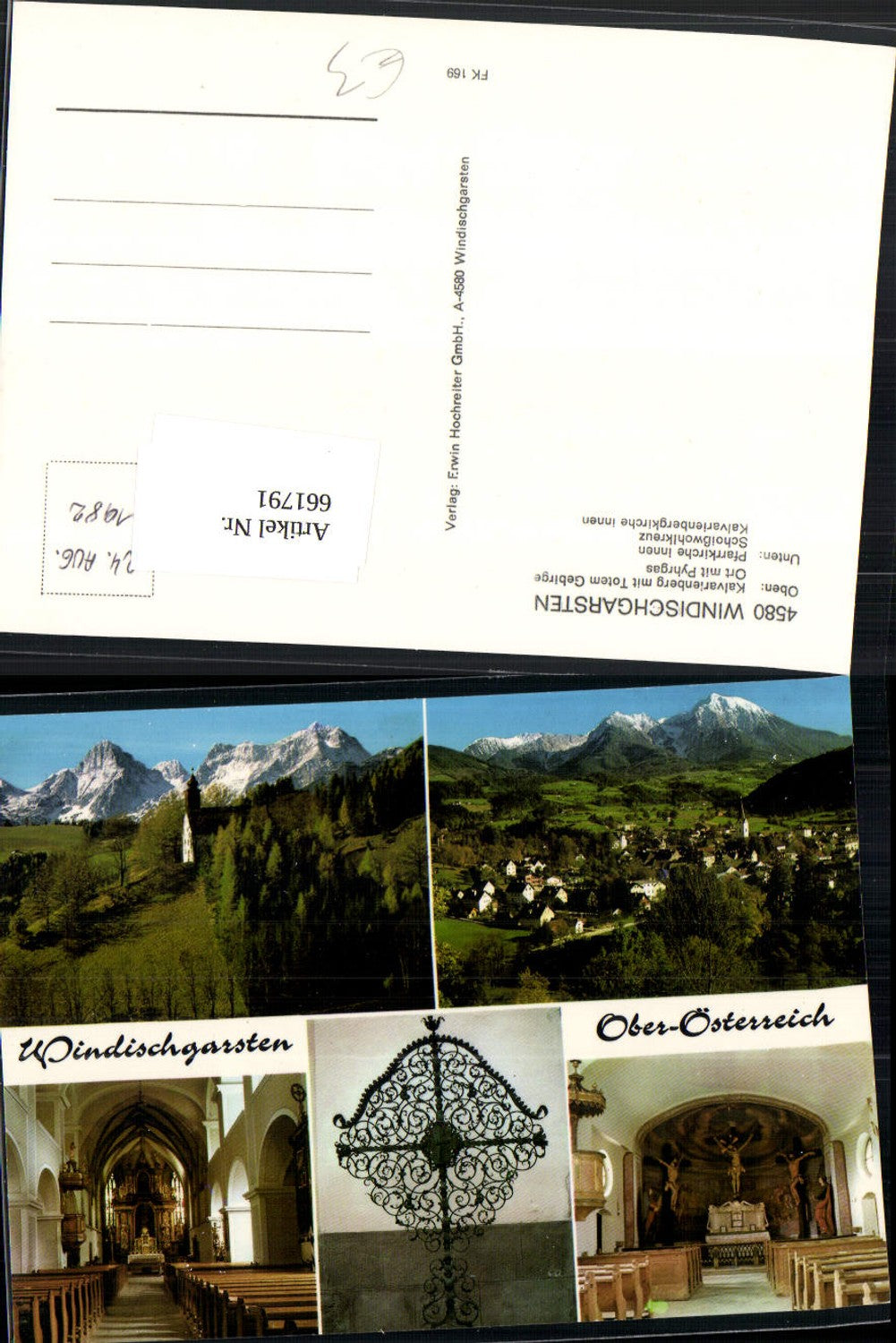 661791,Mehrbild Ak Windischgarsten Kirchen Innenansicht