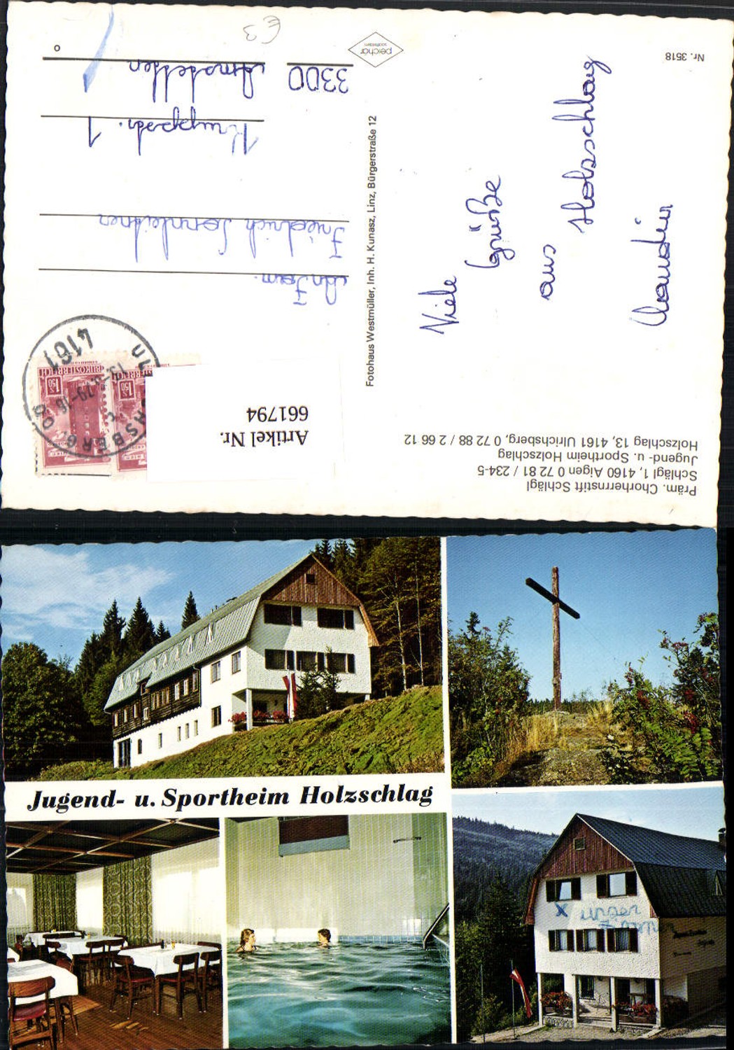 661794, Multi-image Ak Holzschlag Sportheim Klaffer am Hochficht Ulrichsberg