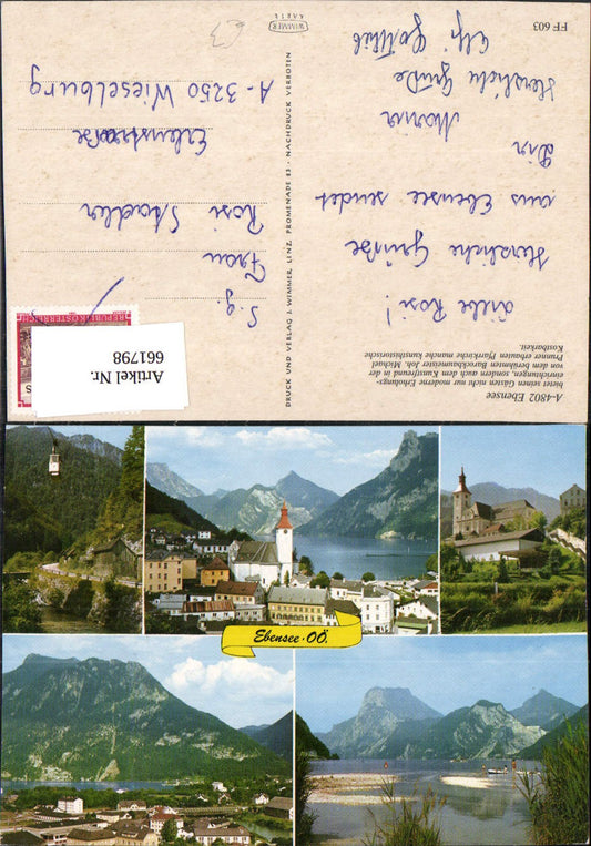661798,Mehrbild Ak Ebensee am Traunsee