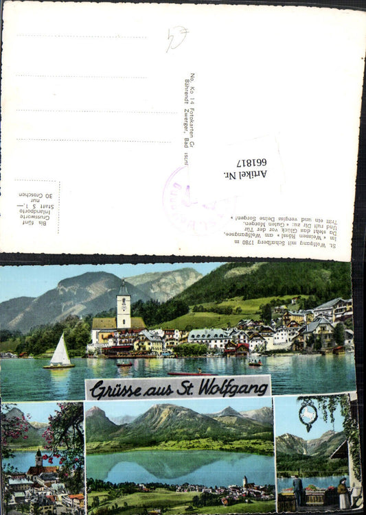661817,Mehrbild Ak St Wolfgang im Salzkammergut Segel Weisses Rössl