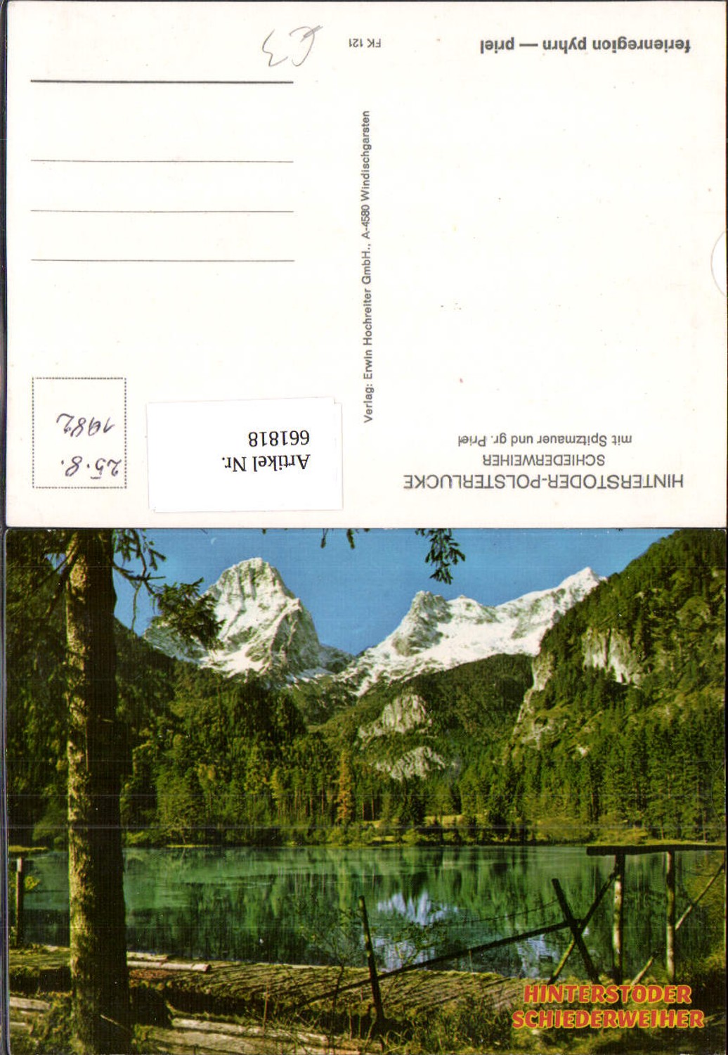 661818,Hinterstoder Polsterlucke Schiederweiher