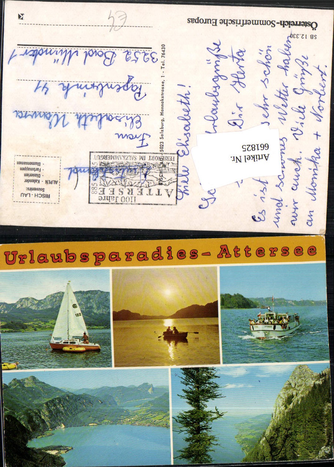661825,Mehrbild Ak Attersee Segeln Schiff Attersee am Attersee