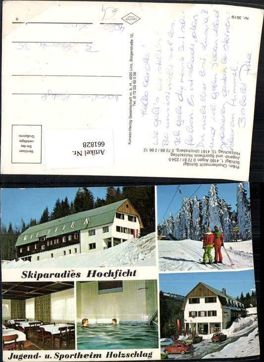 661828,Mehrbild Ak Holzschlag Sportheim Klaffer am Hochficht Ulrichsberg Hochficht