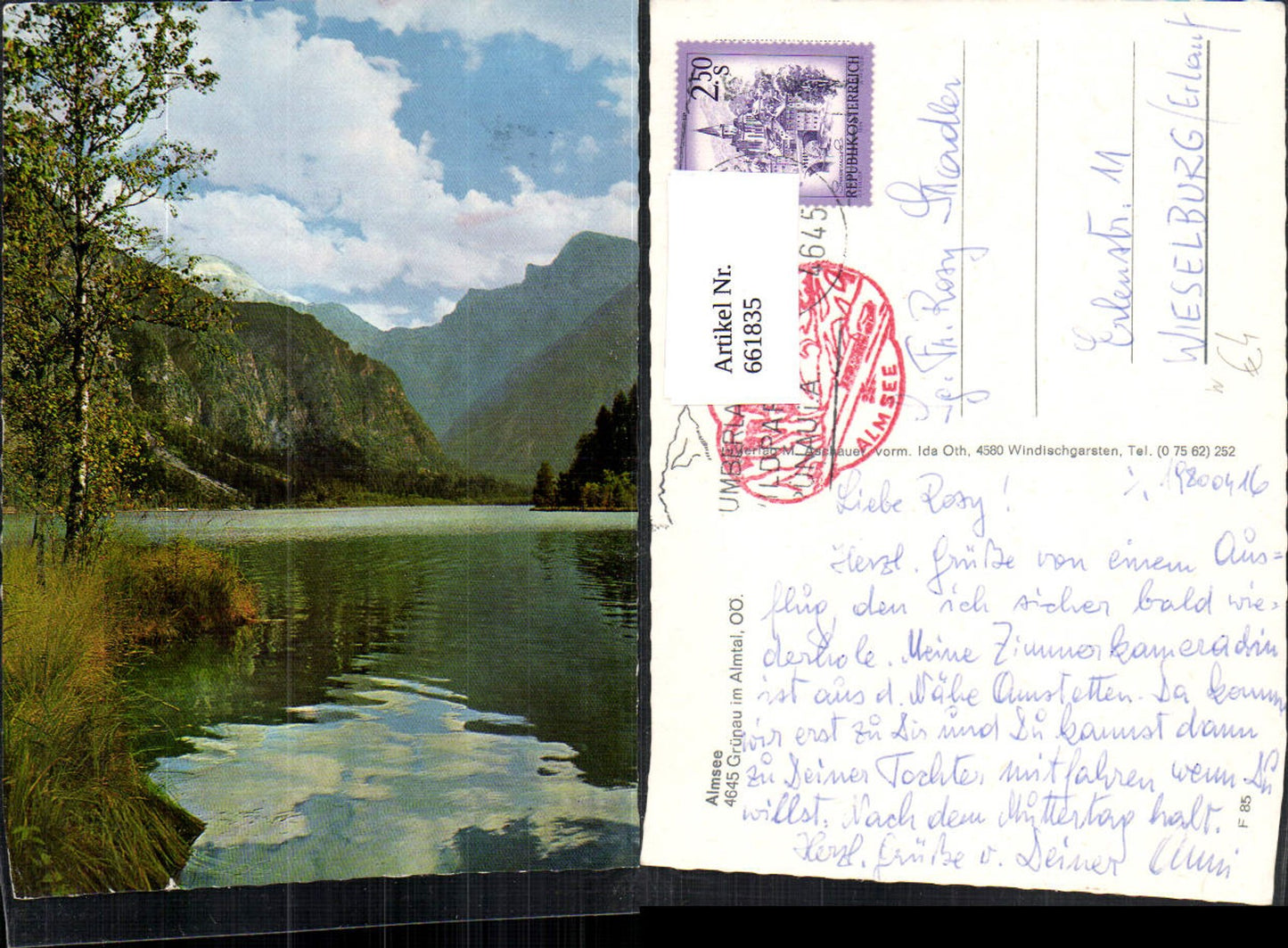 661835,Almsee Grünau im Almtal
