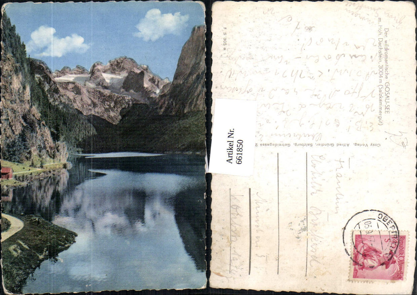 661850,Gosausee m. Hohen Dachstein Gosau