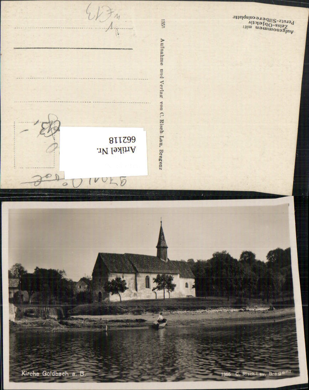 662118,Foto Ak Überlingen Goldbach a. Bodensee Bregenz Kirche pub Risch-Lau 1355