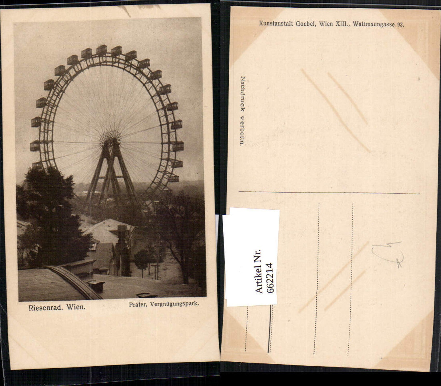 Alte Ansichtskarte – Old Postcard