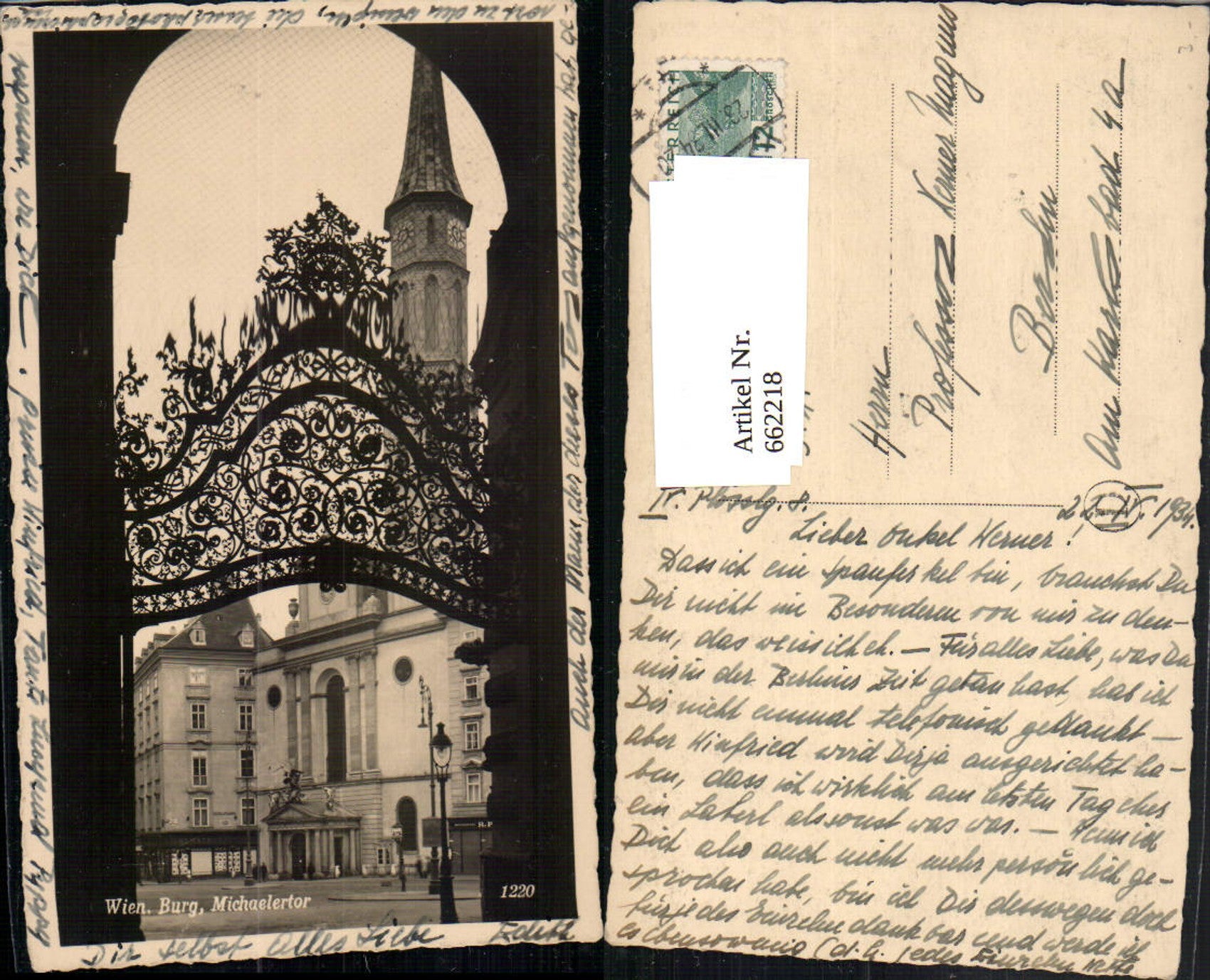Alte Ansichtskarte – Old Postcard