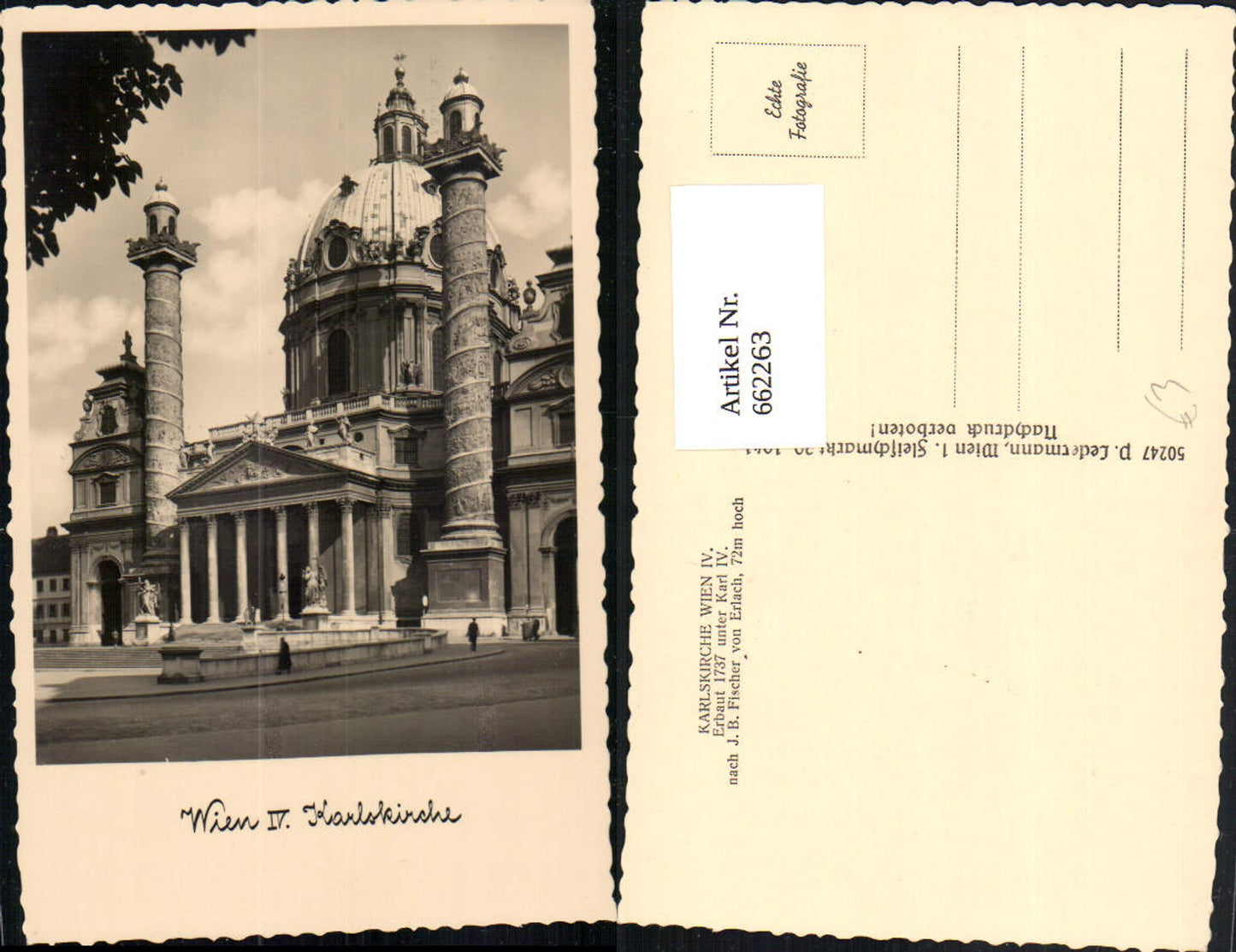 Alte Ansichtskarte – Old Postcard