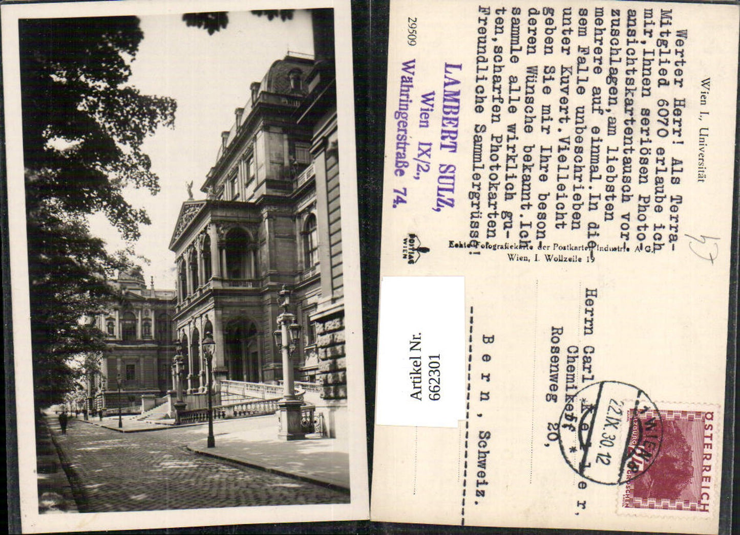 Alte Ansichtskarte – Old Postcard