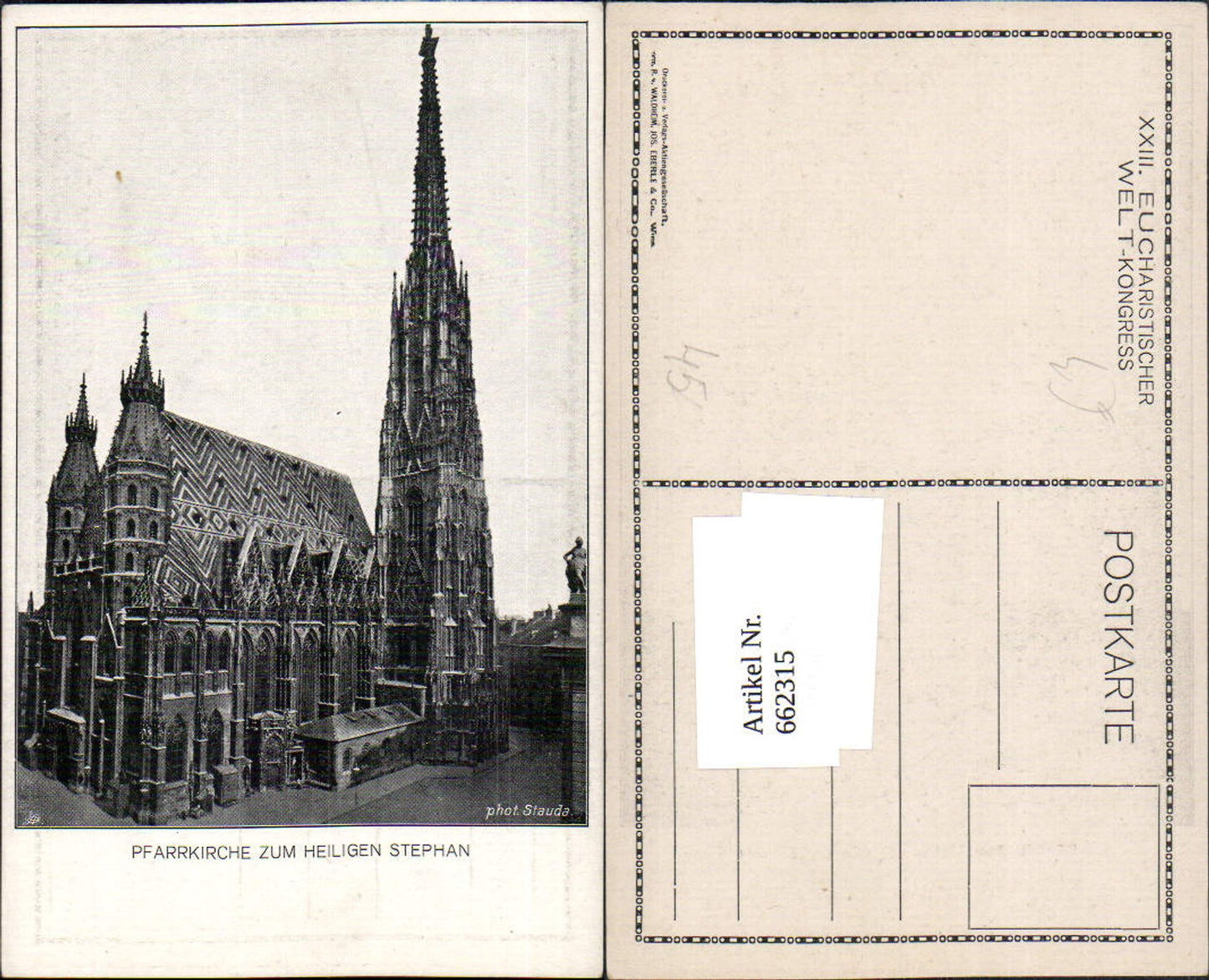 Alte Ansichtskarte – Old Postcard