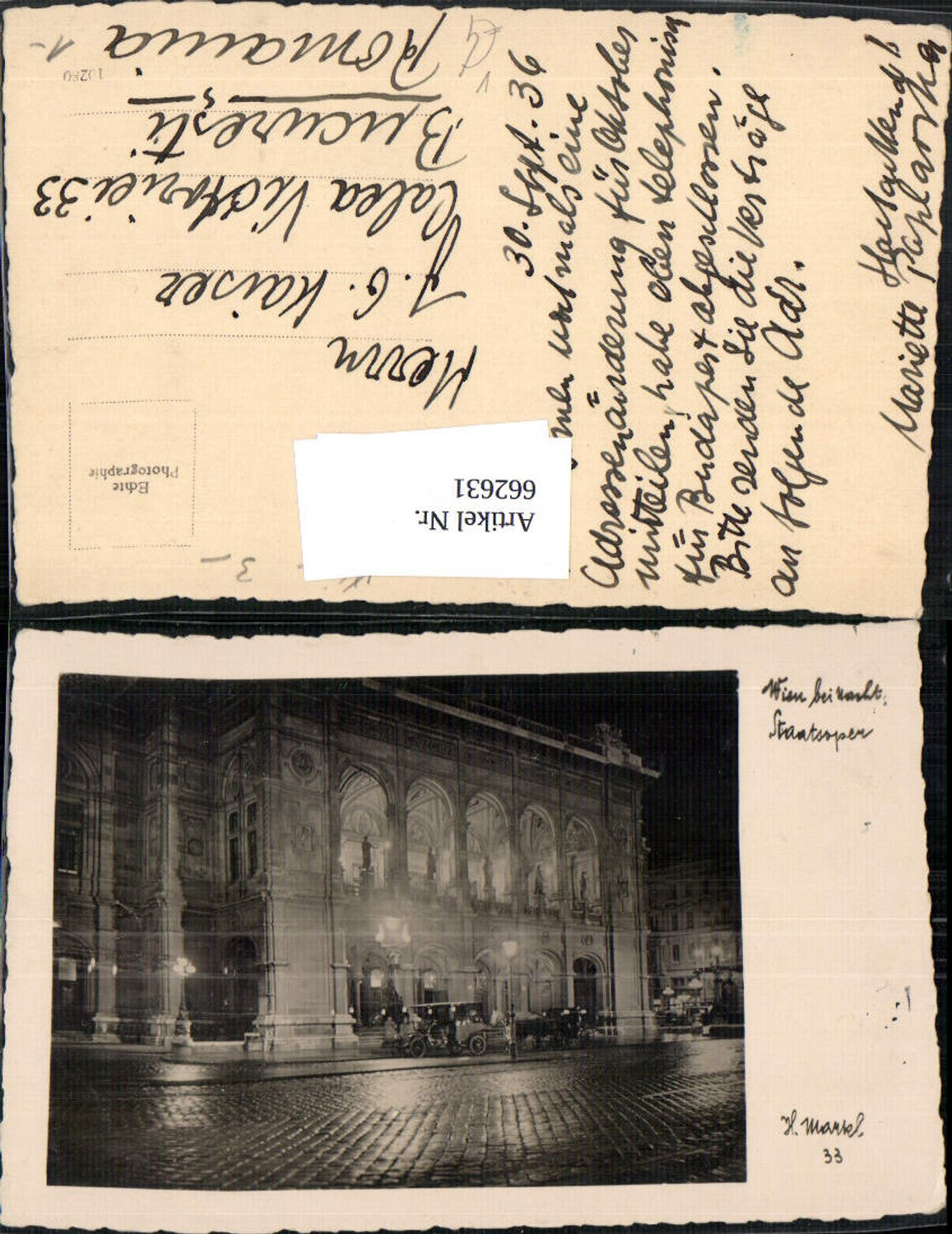 Alte Ansichtskarte – Old Postcard