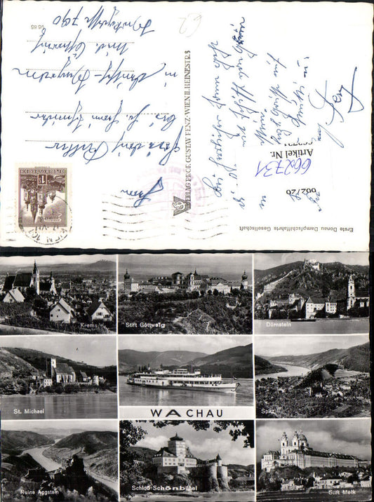 662731,Wachau Dampfer Schiff St. Michael Göttweig Dürnstein Krems Aggstein Spitz