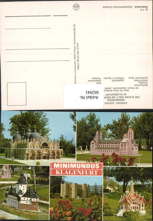 662941,Mehrbild Ak Klagenfurt am Wörthersee Minimundus