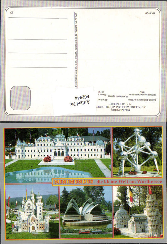 662944,Mehrbild Ak Klagenfurt am Wörthersee Minimundus