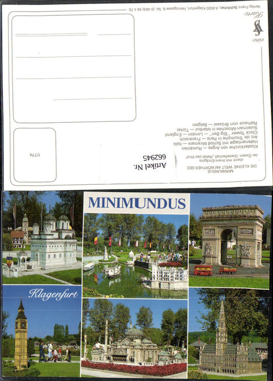 662945,Mehrbild Ak Klagenfurt am Wörthersee Minimundus