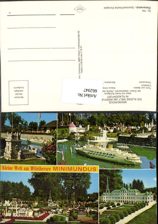 662947,Mehrbild Ak Klagenfurt am Wörthersee Minimundus