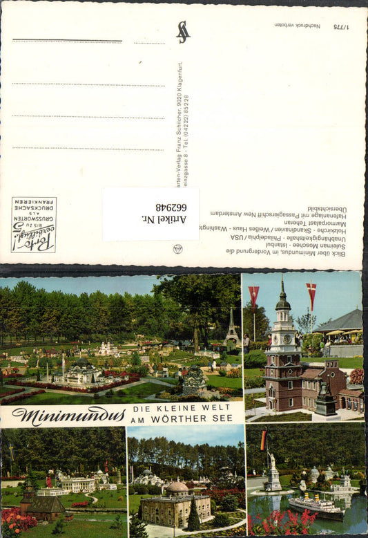 662948,Mehrbild Ak Klagenfurt am Wörthersee Minimundus