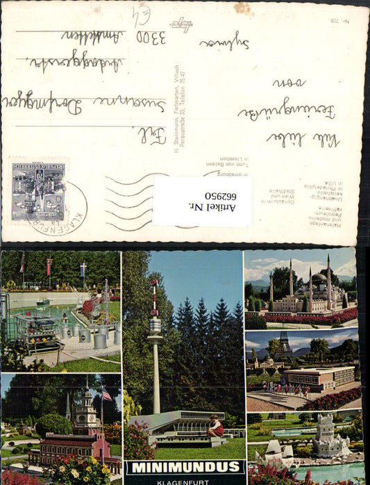 662950,Mehrbild Ak Klagenfurt am Wörthersee Minimundus