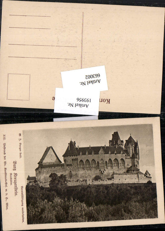 663002,W.J. Burger Burg Kreuzenstein bei Korneuburg Leobendorf