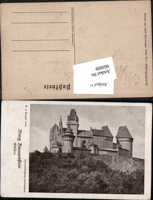 663009,W.J. Burger Burg Kreuzenstein bei Korneuburg Leobendorf