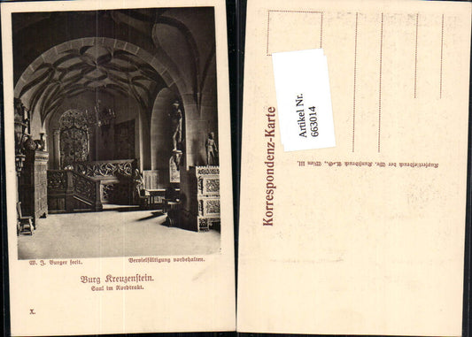663014,W.J. Burger Burg Kreuzenstein bei Korneuburg Leobendorf