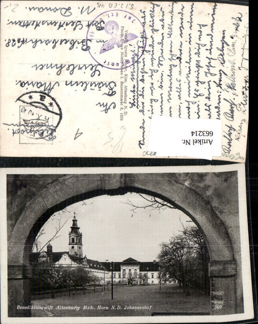 663214,Foto Ak Benediktinerstift Altenburg Johanneshof Feldpost 5 Kompanie